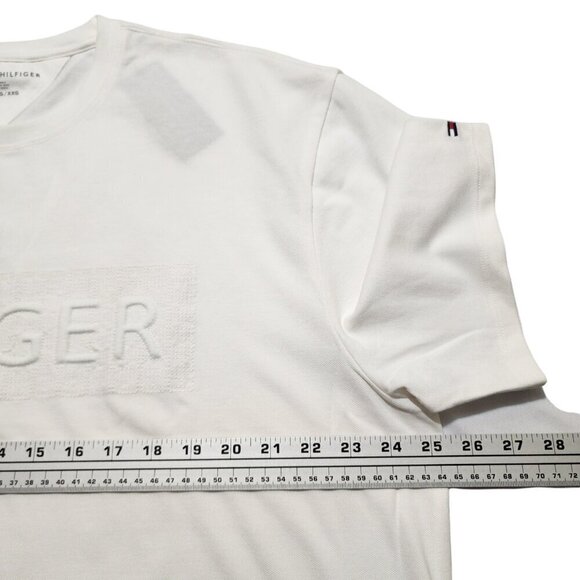 Tommy‎ Hilfiger Men's T-Shirt Mesh Cotton Short Sleeve Embroidery Logo 2XL - Picture 3 of 10